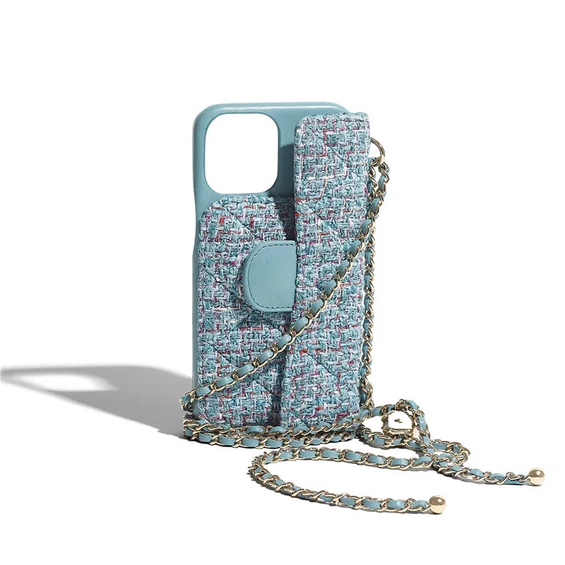 Handyhülle Mit Goldkugelkette Für Iphone Pro Max Umhängetasche_voghion.com