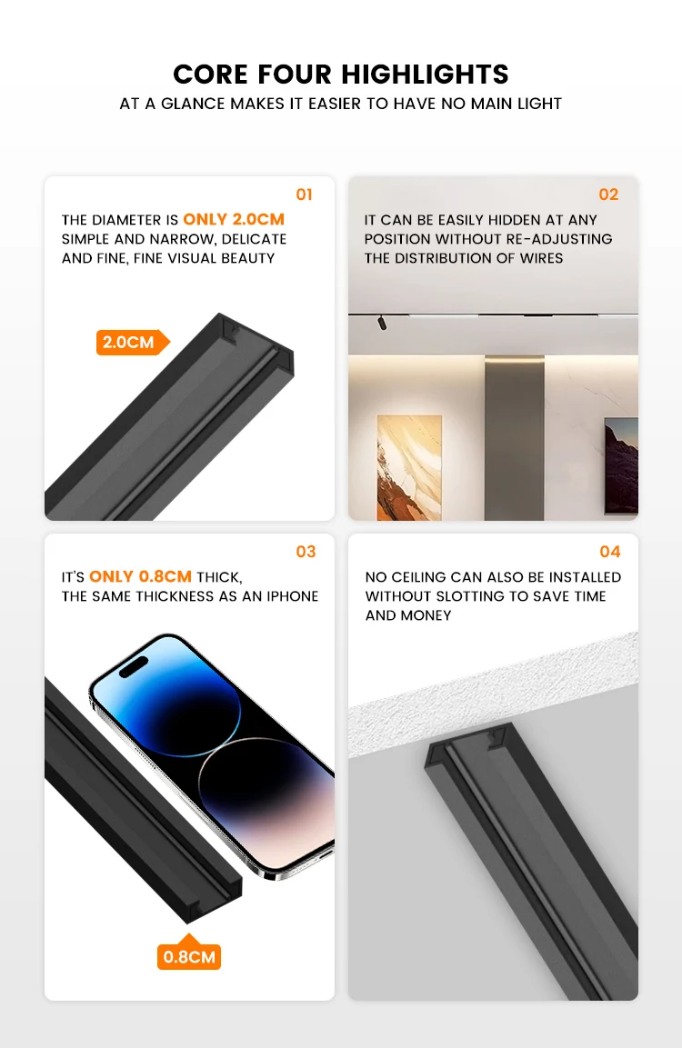 Celling Led Track Surface Mounted Ceiling Led Track Lighting System Grille Fold Ultra ...