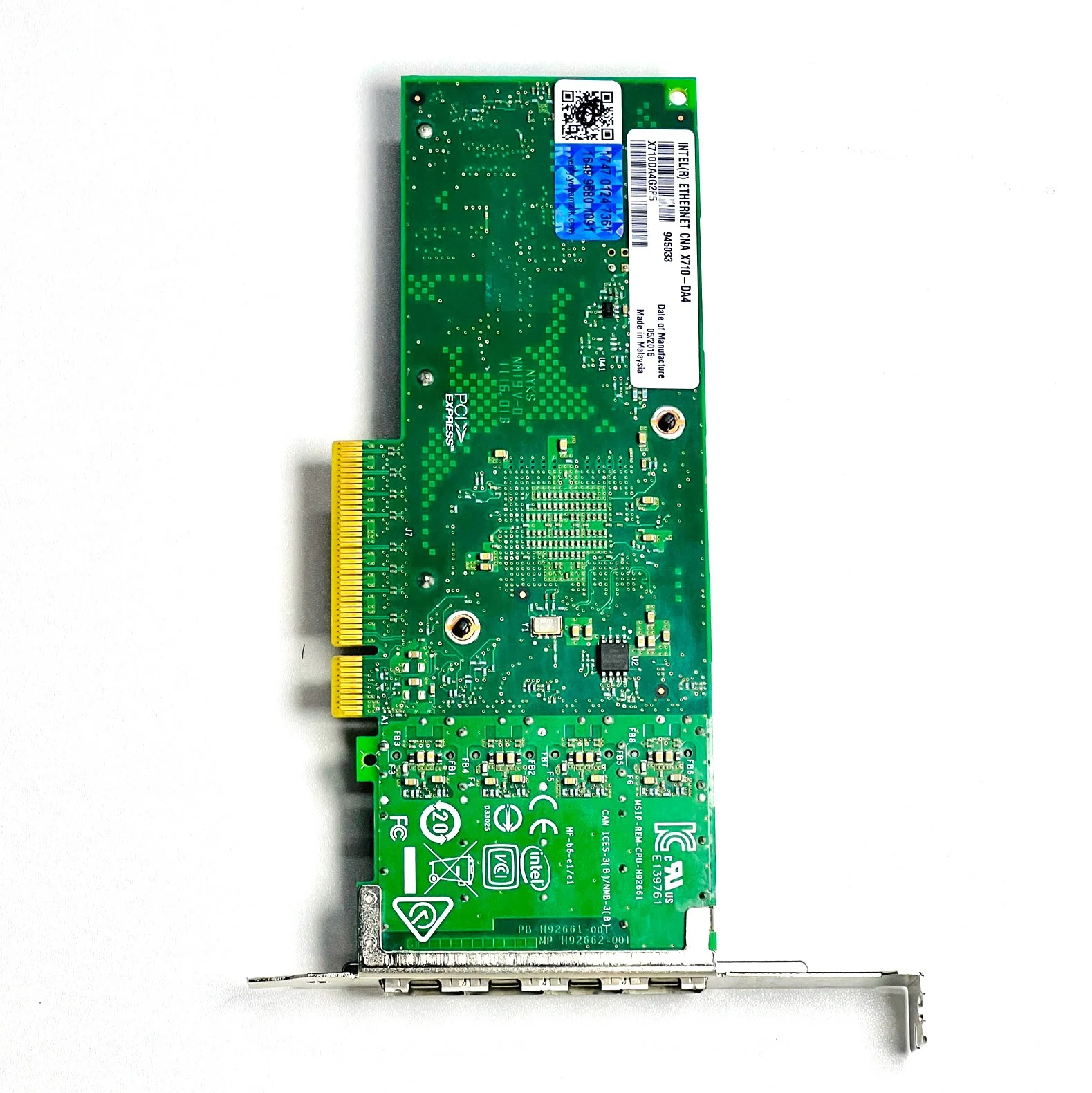 Intel X710-DA4 Low Profile 10GB PCIe Ethernet Adapter for Server
