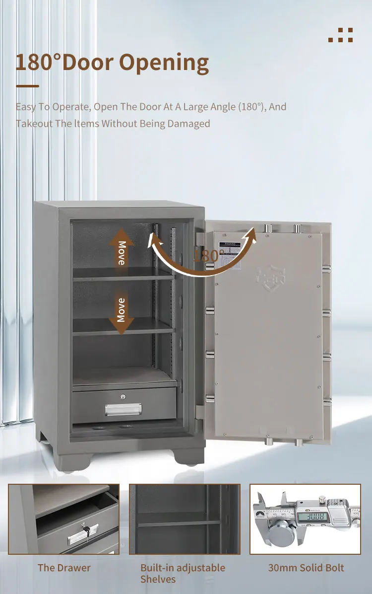 CEQSAFE Safe Box for Money Customized Double Lock Electronic Heavy Fireproof Home Security Hotel Safety Box supplier