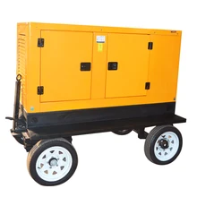 50KVA trailer type mobile generator trailers 50kw 70 kva silent diesel generators trailers use for emergency power in Venezuela