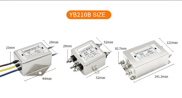 1A 3A 6A 10A 20A 30A 40A 50A 75A 100A 150A 200A Single Section Power EMI Filter for Medical with CE FCC UL ROHS details