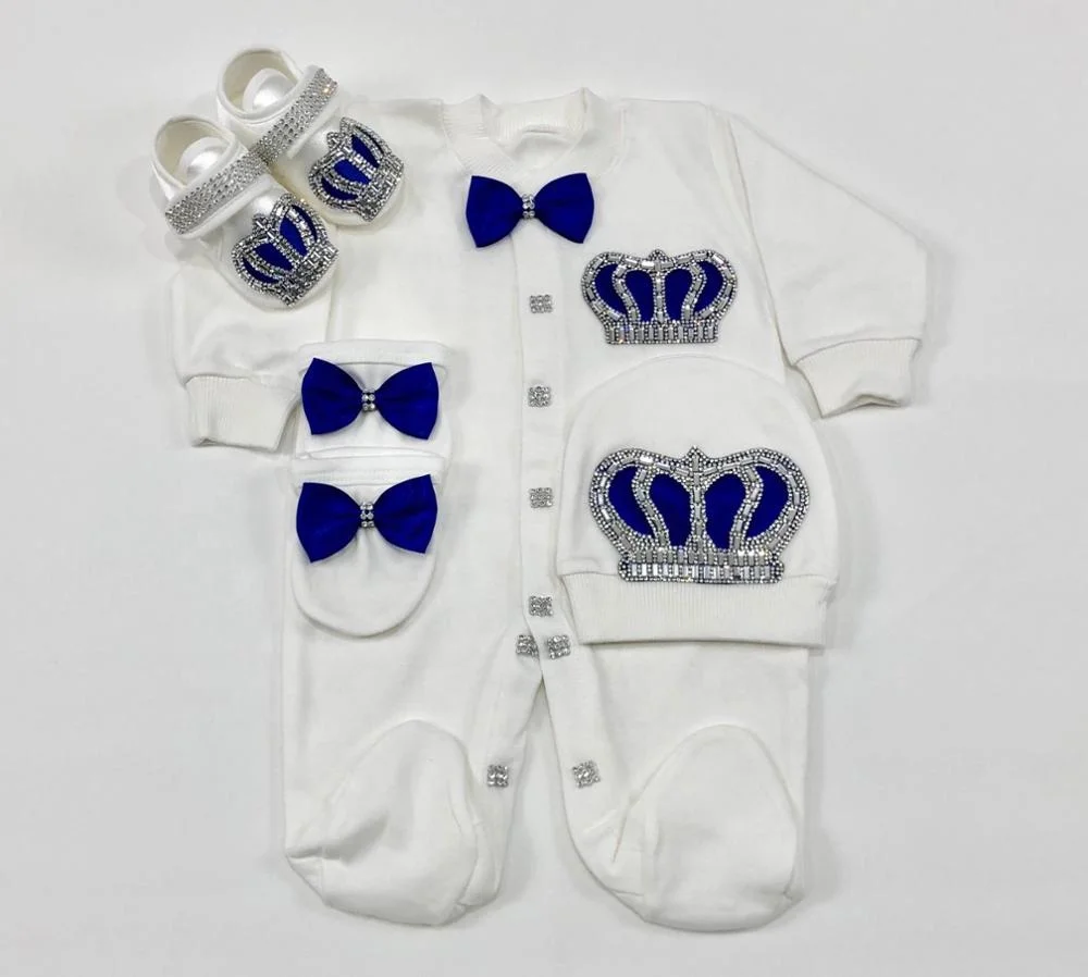 Ropa personalizada de bambú para niños recién nacidos, conjunto de