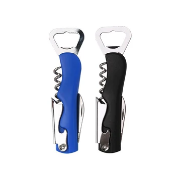 Printed Logo Customizable Stainless Steel Beer Red Wine Can Opener Multi-Functional Corkscrew Opener Promotional Gifts