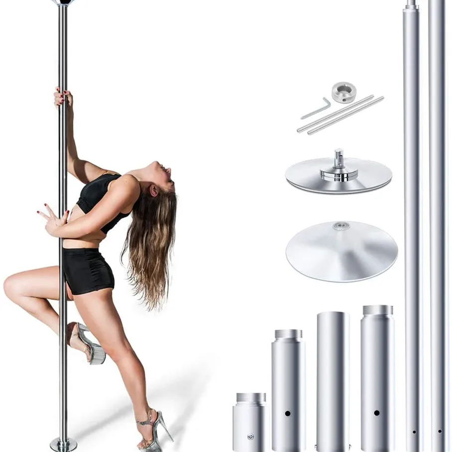 45MM Home Dance Pole Stripper Kit Exercise Fitness Striper Dancing Club 440LBS 