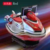 White and red motorboat