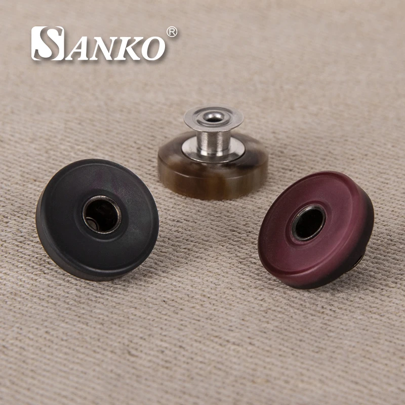 SANKO Resin Luxury Color Designer Button Jean Jackets Custom Buttons Logo Brand Denim Button for Jeans