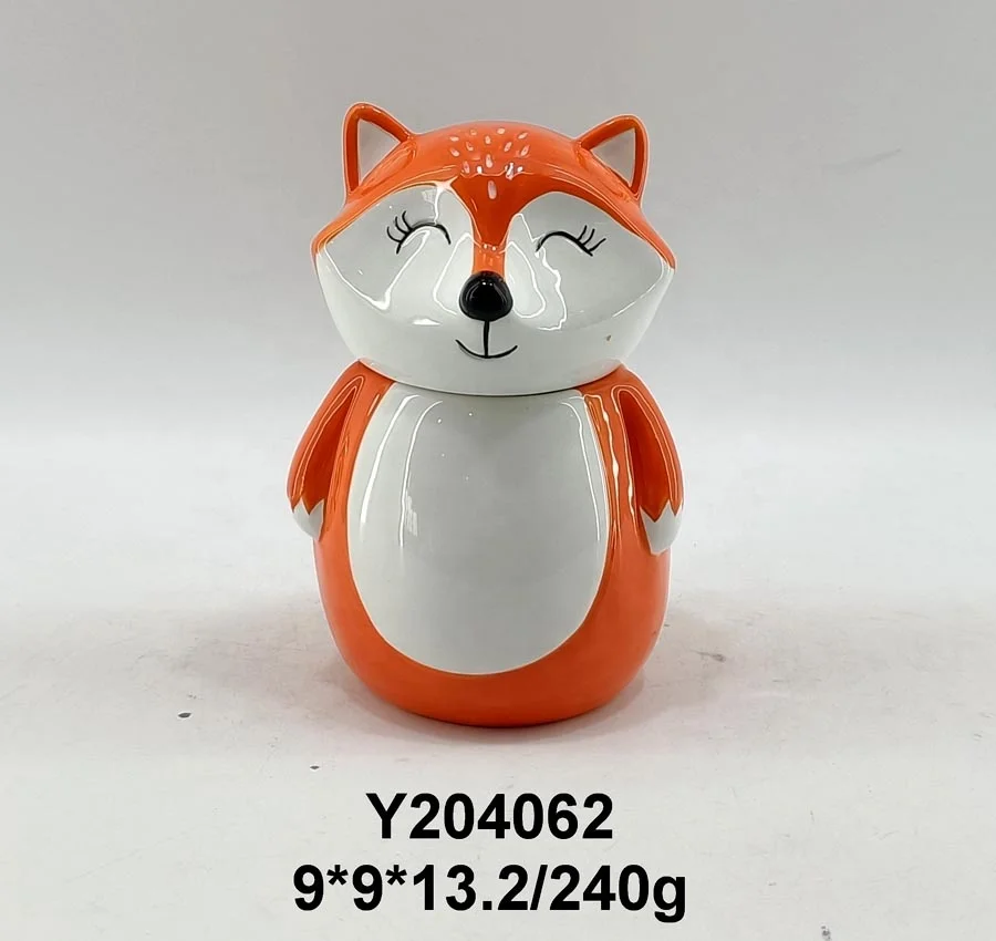 Witzige Fuchsform Keramik Keksdose mit umweltfreundlichem Design