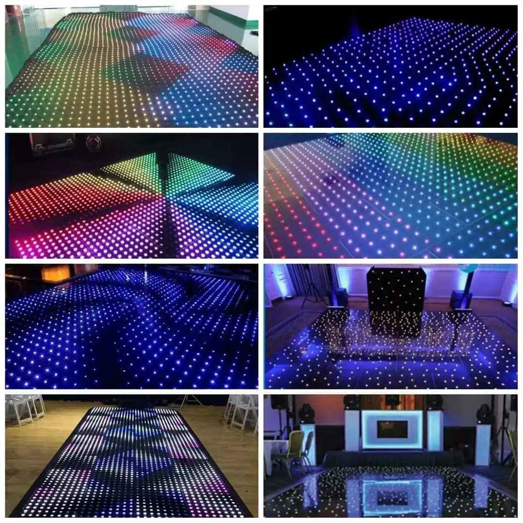 Fast Setup White Led Digital Pixel Dance Floor For Wedding