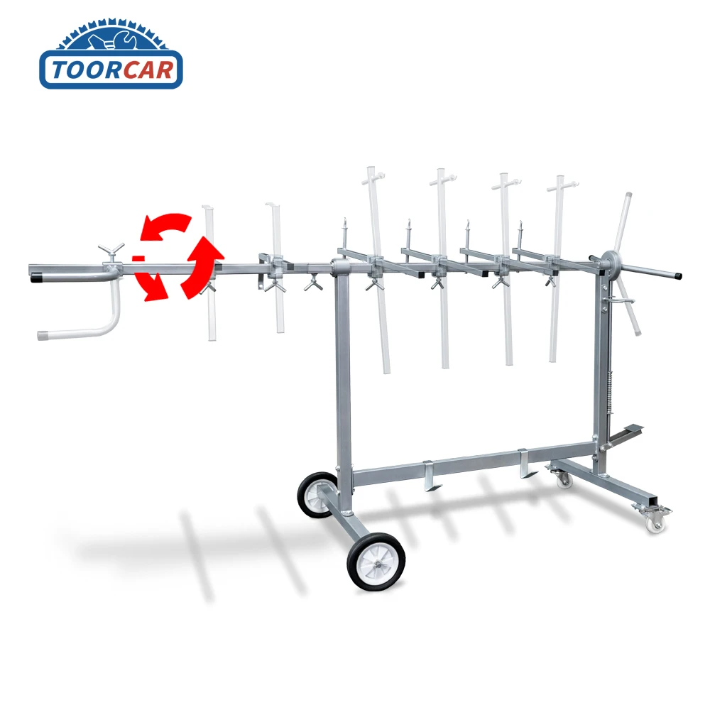 Sunmo Multifunctional Rotating Spray Paint Shelf in Spray Booth Movable Door Painting Rack