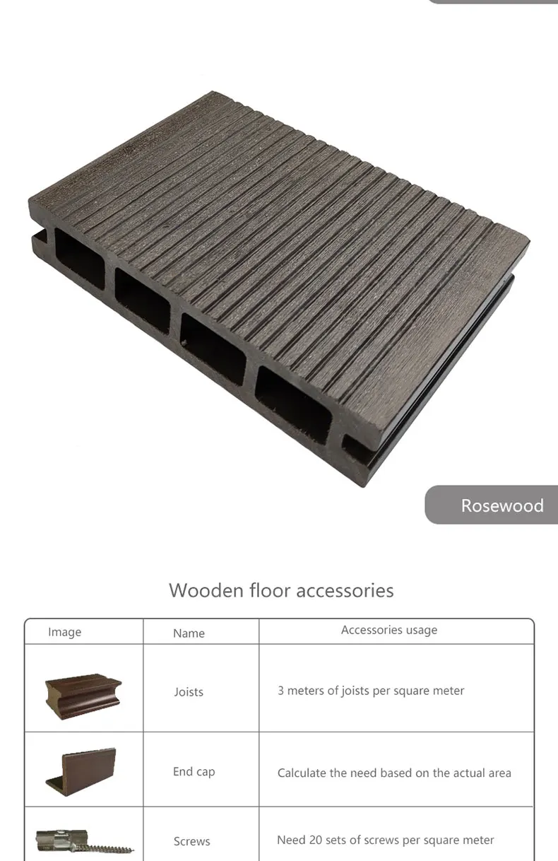 Plastic wood composite floor outdoor floor 140 * 25mm wood plastic composite outdoor garden wood plastic floor