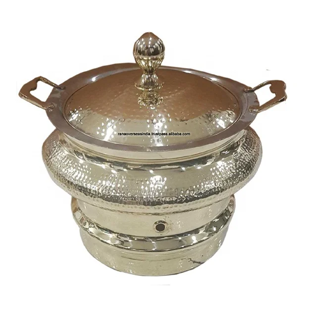 handy type brass metal chafing dish.