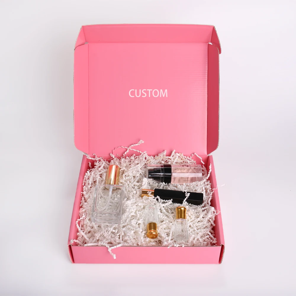 product custom recyclable eco friendly corrugated paperboard packaging box matte laminated gold foil print for cosmetics recyclable box-2