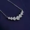 Seven Princess Necklace (White Gold)
