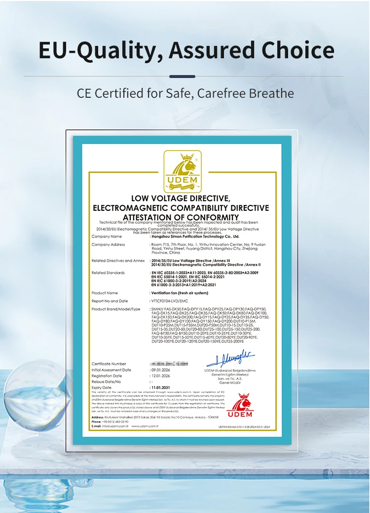 Energy Saving Hepa Filter, Ceiling, ERV, HVAC, HRV - detail 36