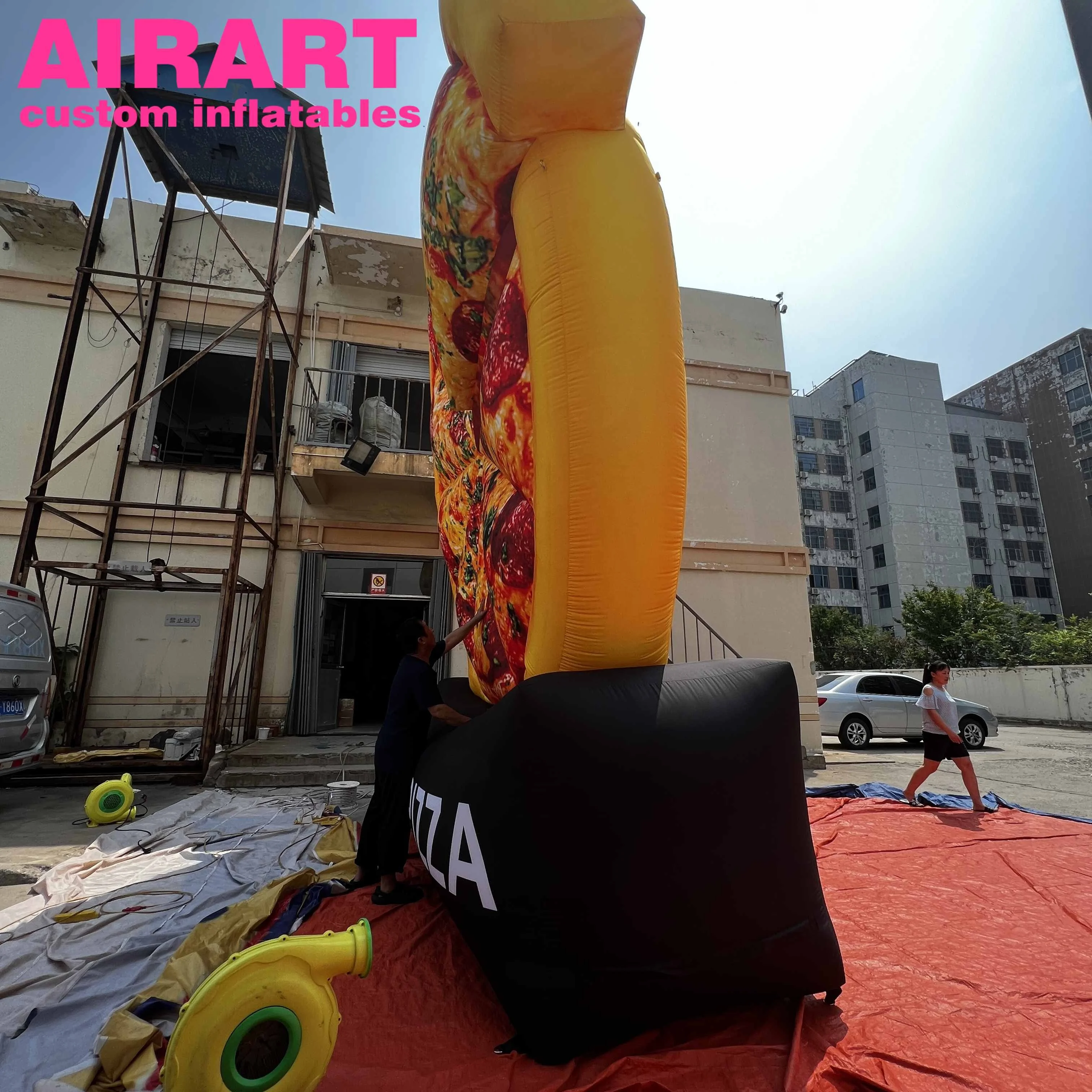 Advertising Inflatable Simulation Pizza Model,lifelike Inflatable Pizza Pie for Food Festival Display