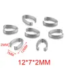 U-shaped large size - Silver color [single 0.57g]