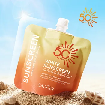 Portable Travel Pack SPF50+ Sunscreen High-Multiple Long-lasting UV Protection Moisturizing Soothing Whitening Sunscreen