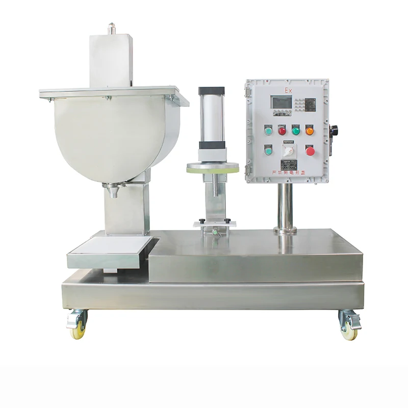TEBAK 5L 20L Filling Machine XSH-XD12 Semi Auto Plastic Engine Drum Oil Pail Paint Bucket Weighing Filling Machine
