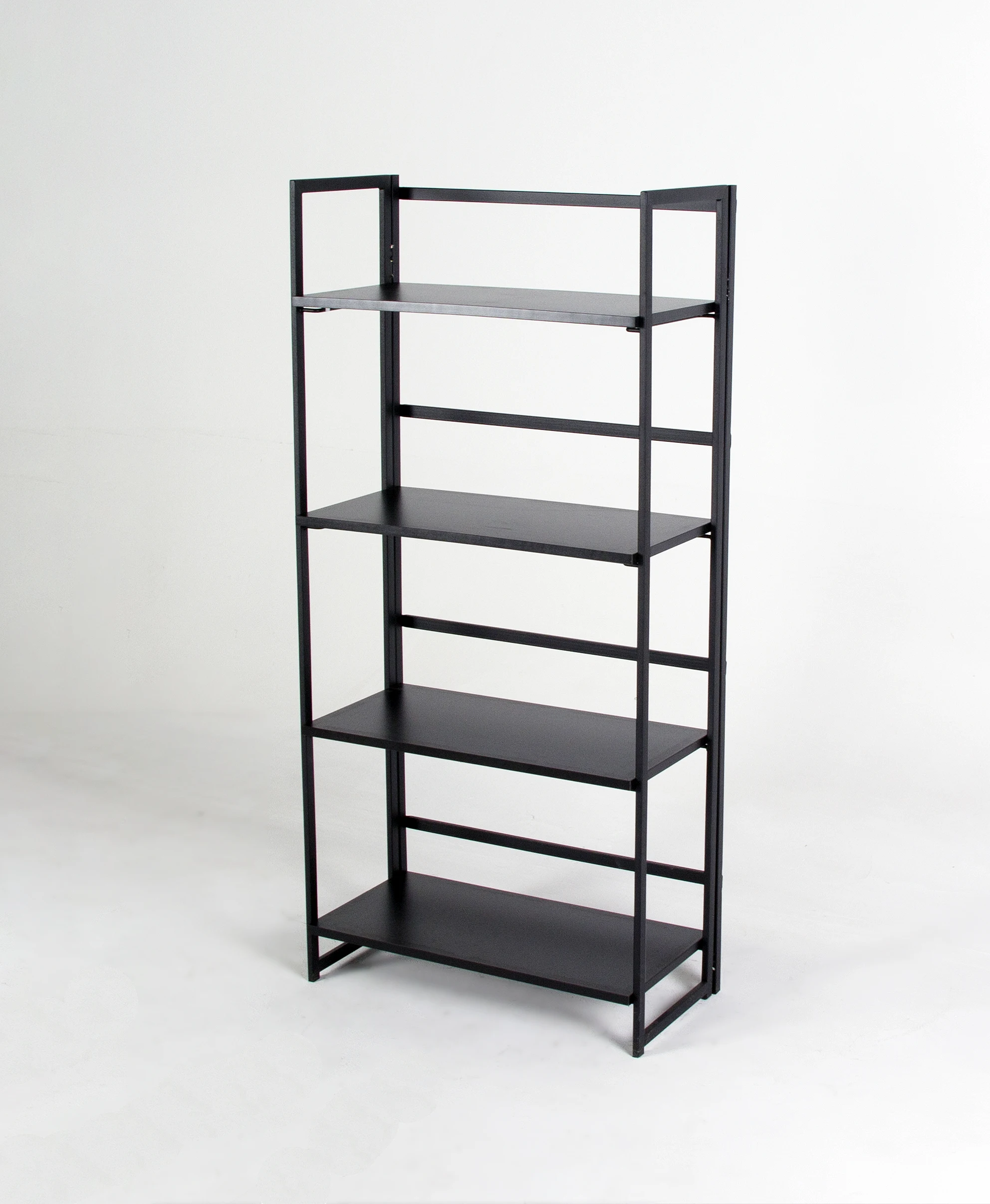 Metal Book Shelf Northern Europe Style Simple Design DIY Multifunction  Foldable Storage Shelves