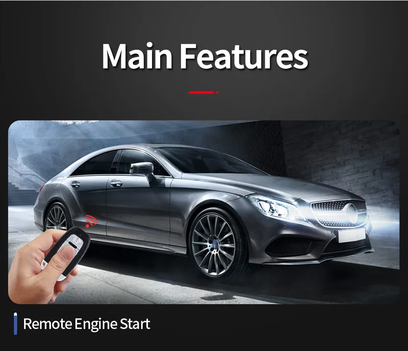 Universal Remote Starter Kit For Key Start Vehicles Compatible With