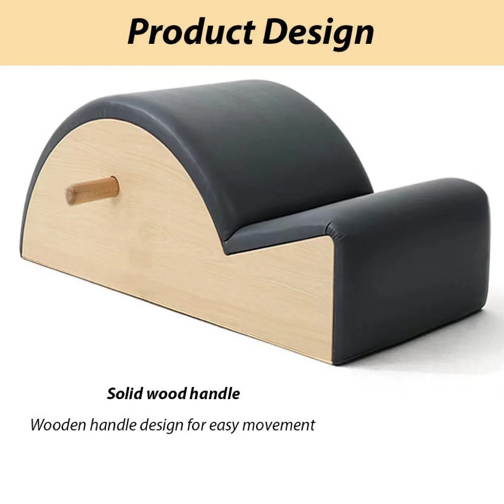 Solid wood handle detail