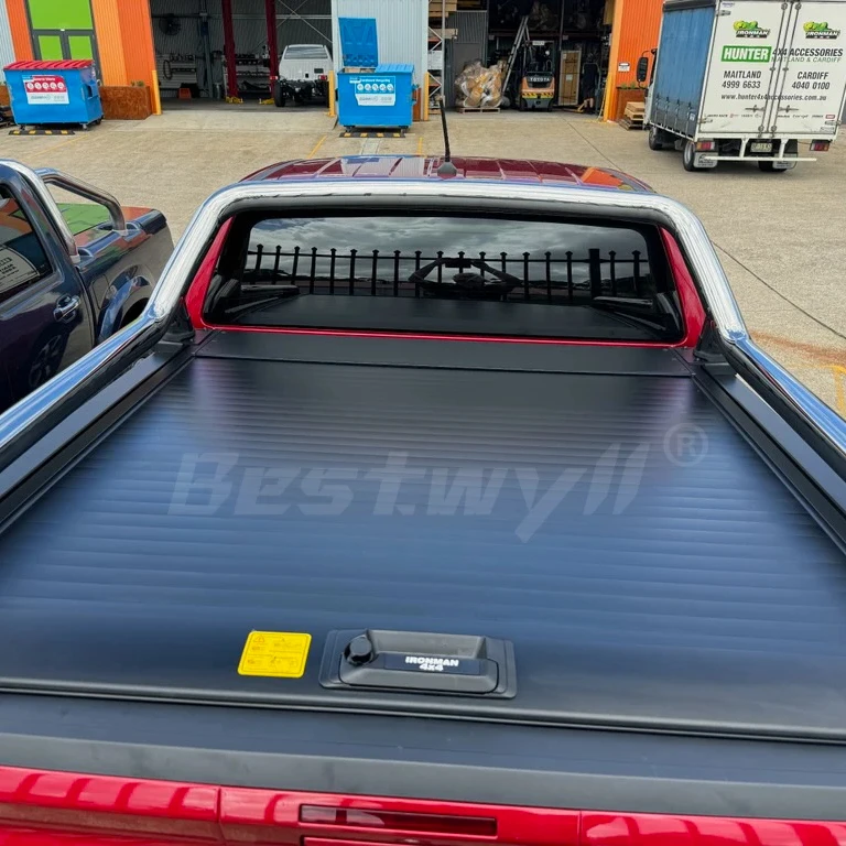 Bestwyll Rear Box Truck Deck Roller Lid Retractable Ball Pickup Bed