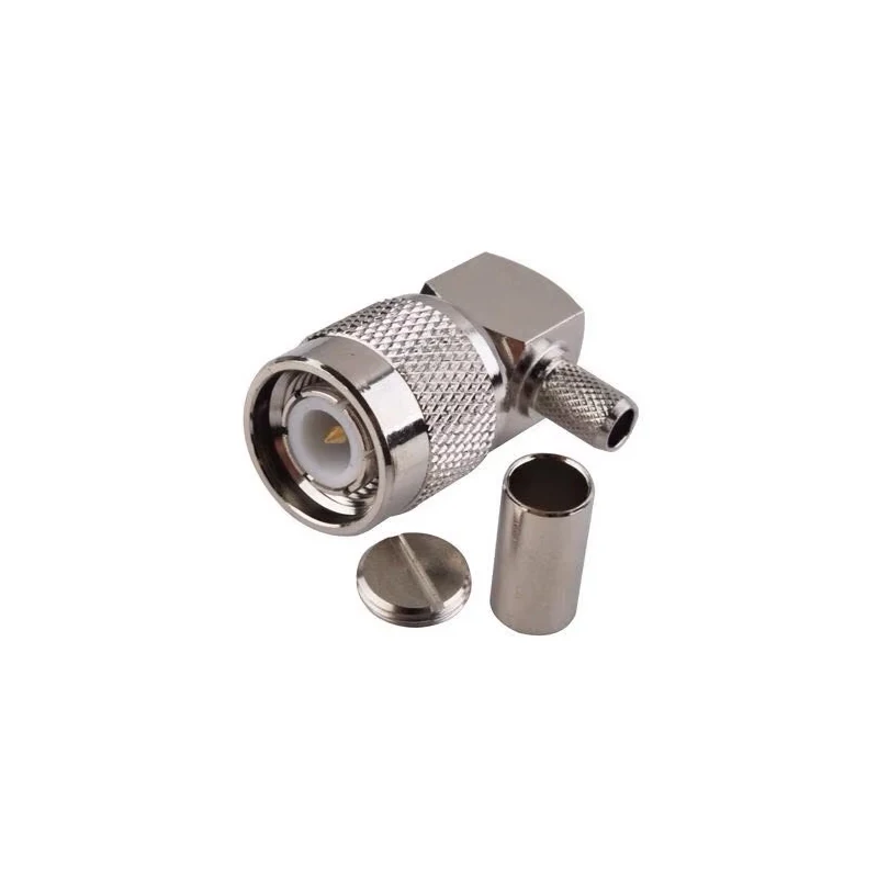 Tnc Male 90 Degree Right Angle Crimp Connector for RG58 Cable