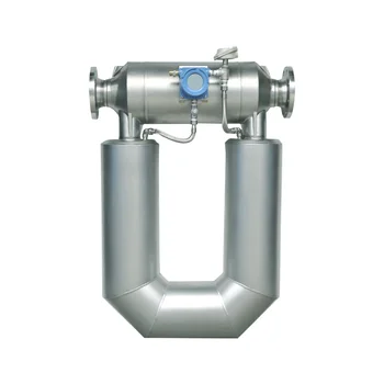 Stainless Steel Coriolis Mass Flowmeter for Liquid Fluids Measures Oil Gas Water Air with LCD Display OEM Customizable