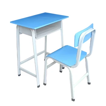 School Classroom Furniture Metal Classic Student Single Desk and Chair Set