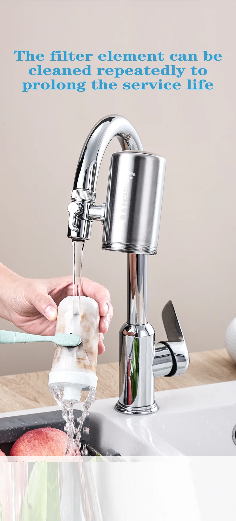 6 Layer Filter Household Activated Carbon Faucet Kitchen Faucet Water