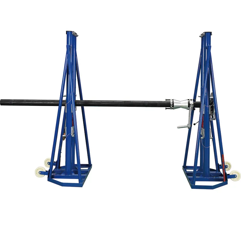 10 Tons Steel Cable Drum Jack Cable Reel Stand Cable Drum Payoff Stand