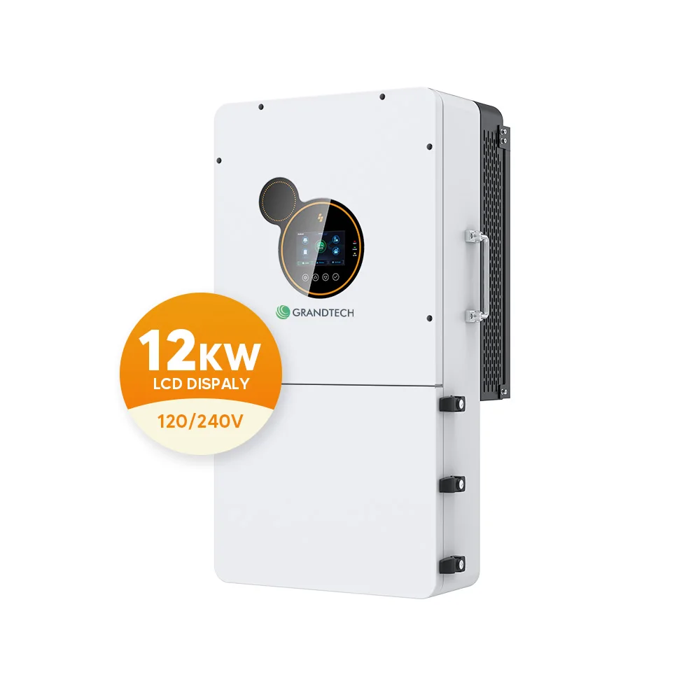 dwufazowy hibrydowy falownik słoneczny 12 kW / 8 kW / 10 kW, napięcie 120/240 V, dwa wejścia MPPT, ładowanie akumulatorów 240 A, obejście 200 A, przeznaczony do domowych systemów fotowoltaicznych