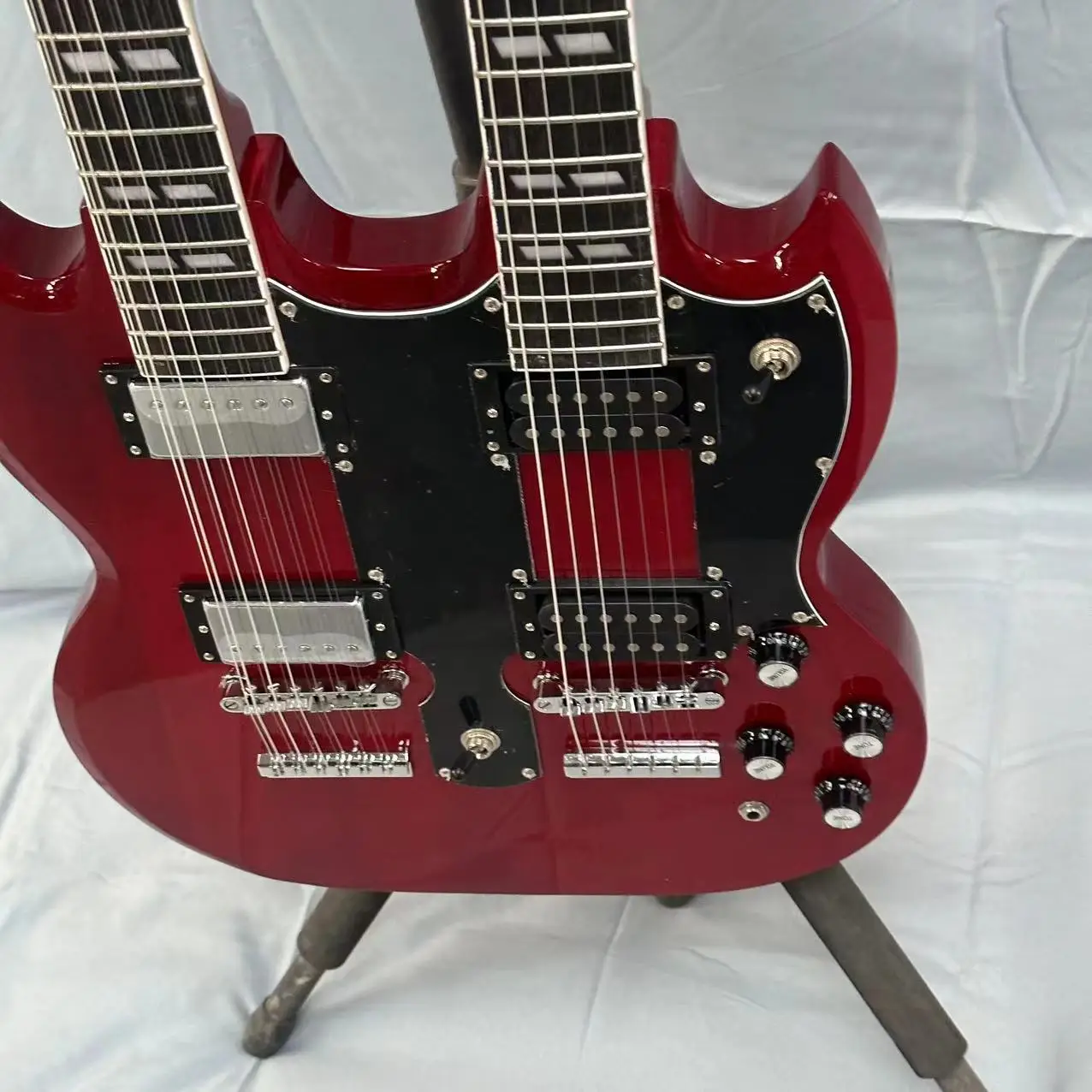 Good Quality Double Neck Explore.r Electric Guitar & Double Neck SG