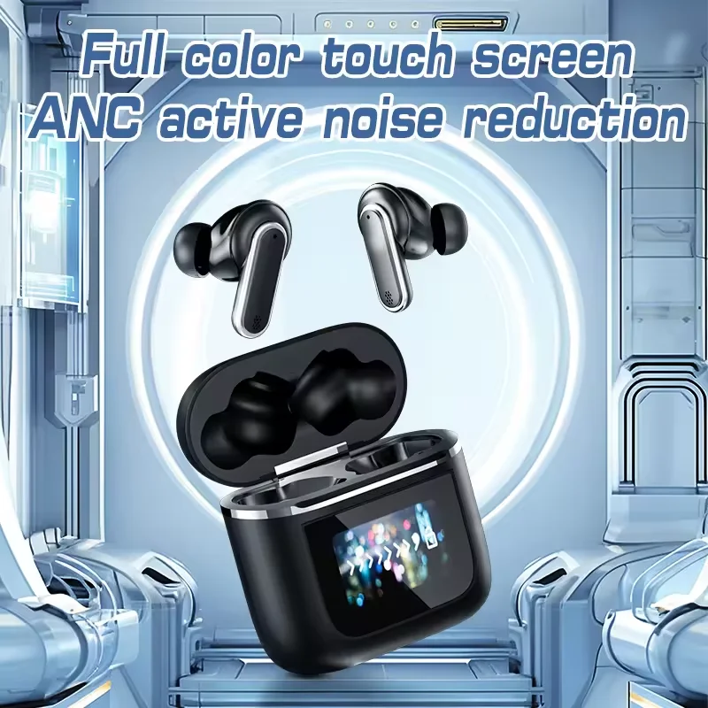 YX27 TWS Earphones - ANC+ENC, Touch Screen, & IPX-5 Waterproof