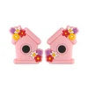 Flower house Focal bead Candy Pink SA240