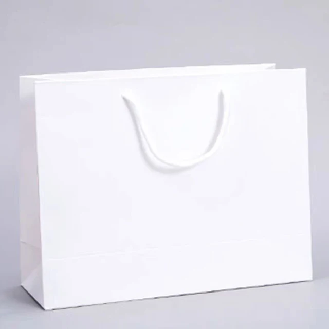 Customized clothes, shoes, shopping bags, thickened portable paper bags, printable logo.