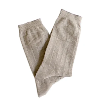 High quality 55%hemp 45%organic cotton custom men thigh high hemp socks for man