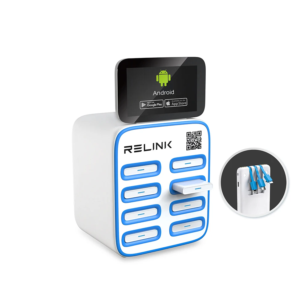 CS-S08 Advertising Multiple Mobile Portable Shared Rental Power Bank Vending Machines