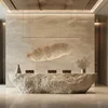 Bancone reception bianco 3