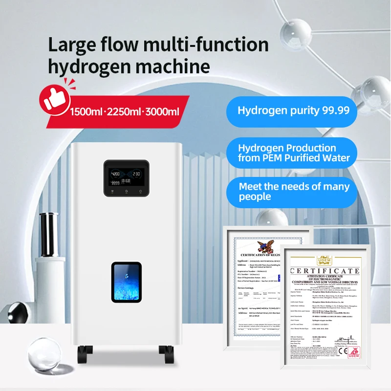 3000ml/min Hydrogen Inhaler Machine for Home Use