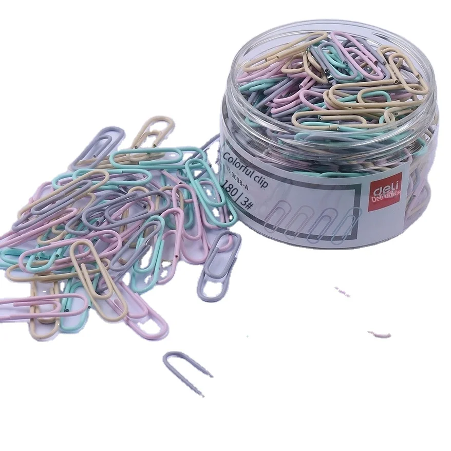 Deli 0038A Paper Clip Paper Clip Large Walking Clip Metal Document Bookmark Office Supplies High Quality
