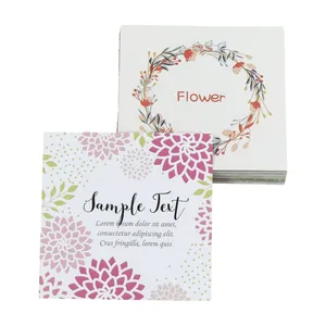 Wholesale Customized Beautiful Rose Gold Foil Wedding Invitation Offset Printing Thank You Cards with Vellum Envelope