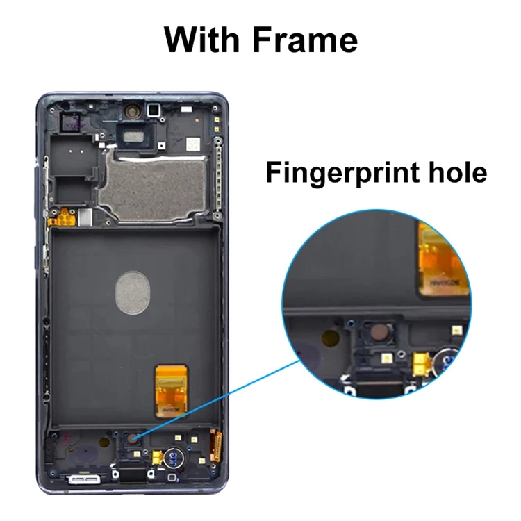 Original OEM OLED Screen For Sam Sung Galaxy S20 FE with Frame LCD Display Touch Screen Replacement