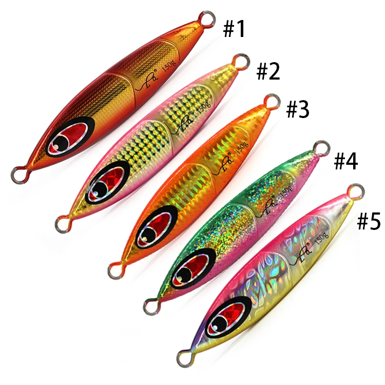 Saltwater Fishing Jig 150g Slow Jiggging Lure Luminous Fishing Jigs For