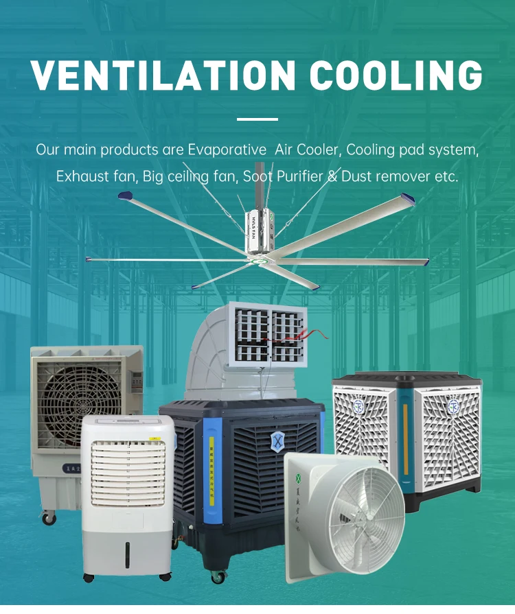 Wall-mounted Air Cooler, 20000m3/h, 220V/380V - detail 2