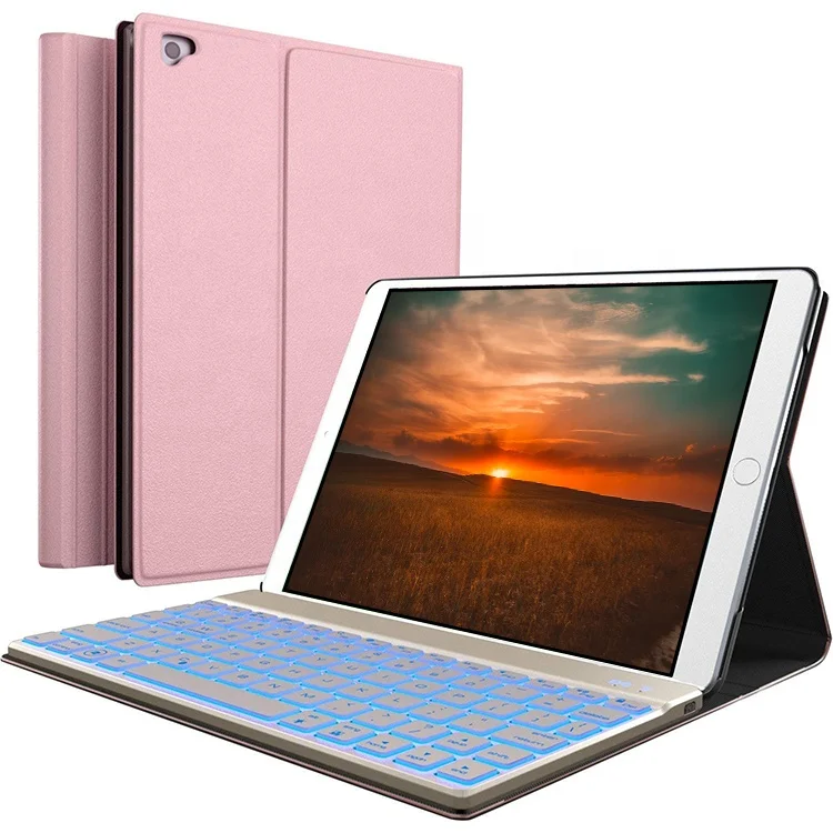 PU Leather Backlit Keyboard Case for Samsung Galaxy Tab A7 A8