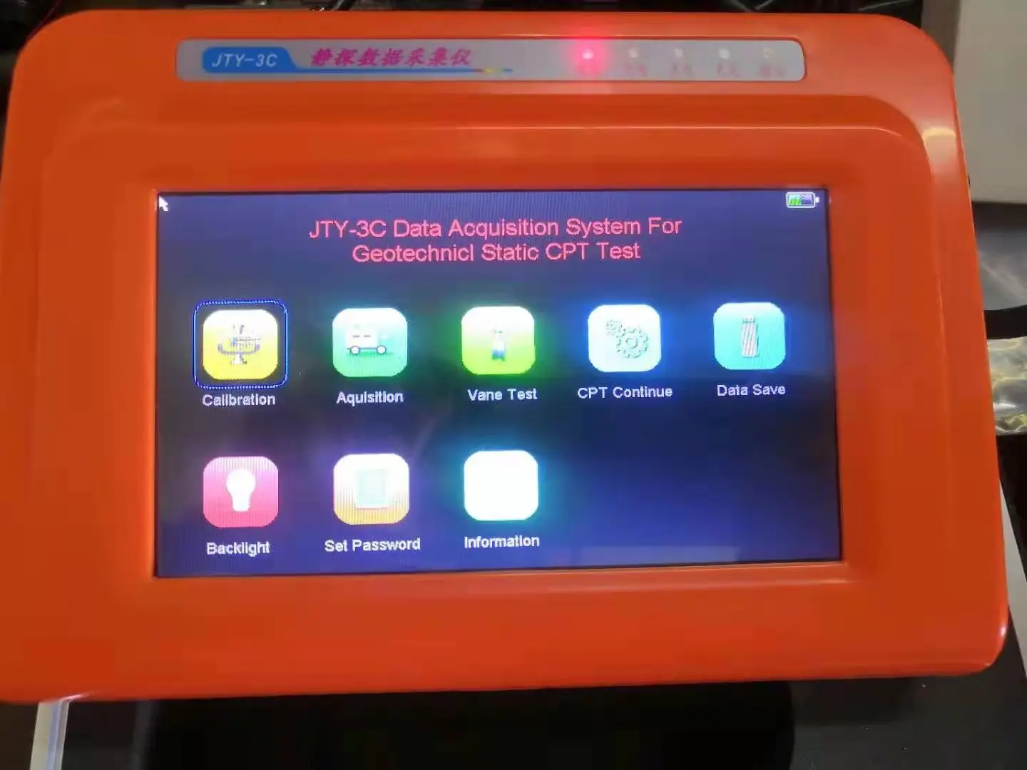 Testeur de pénétration de cône de véhicule de type rampant