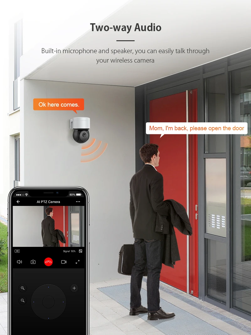 2022 New Generation Smart Home Alarm System Solar Outdoor Ip Camera Wireless Wifi 360 HD Home Security Cctv Camera