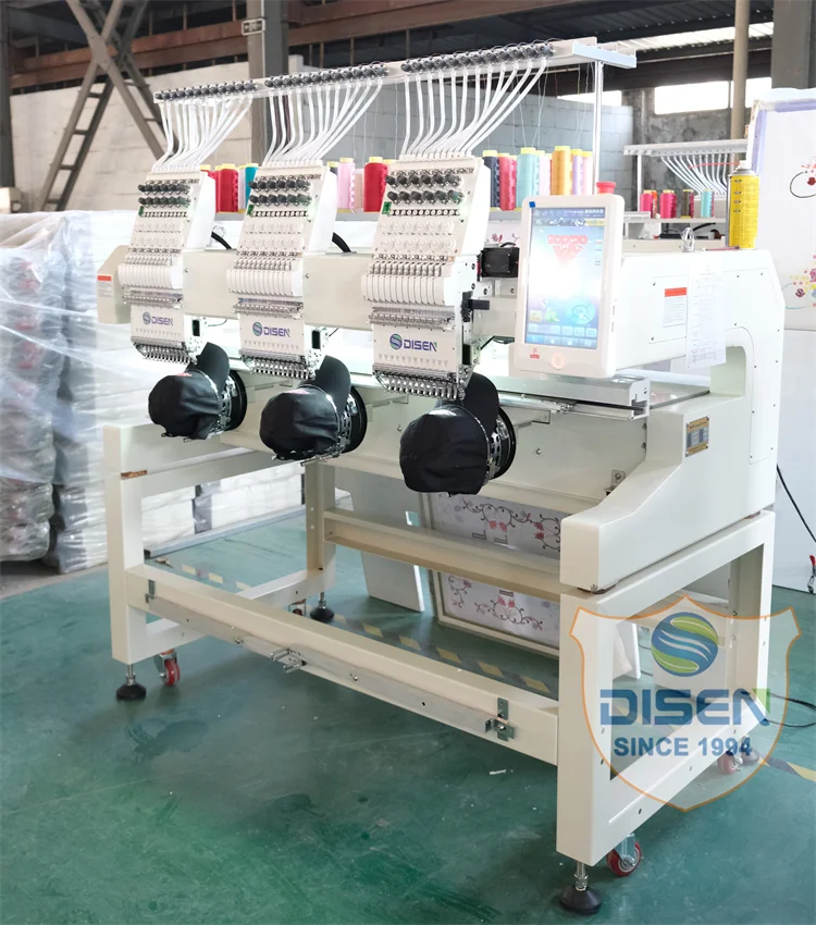 Coustmized Multi-Head 3 Head 4 12 Needles Heavy Duty Structure Industrial Sewing Embroidery Machine Dropshipping Manufacturers